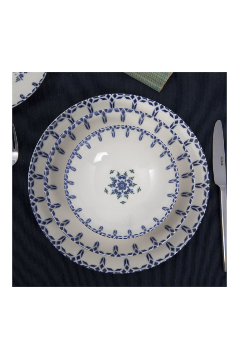 Service de table (24 pièces) - White / Blue