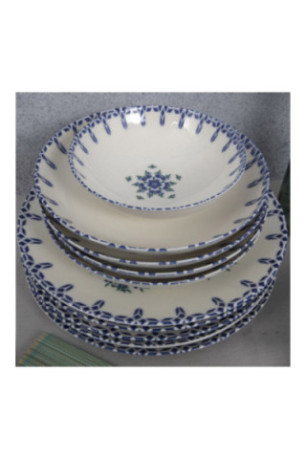 Service de table (24 pièces) - White / Blue