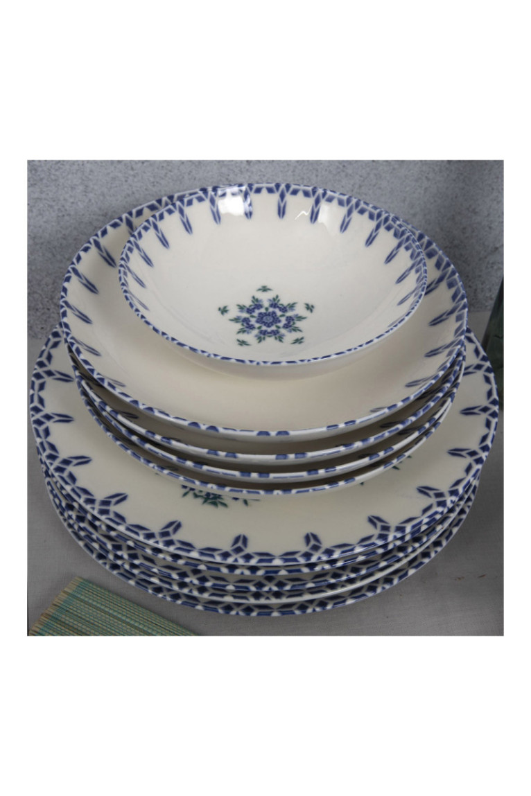Service de table (24 pièces) - White / Blue