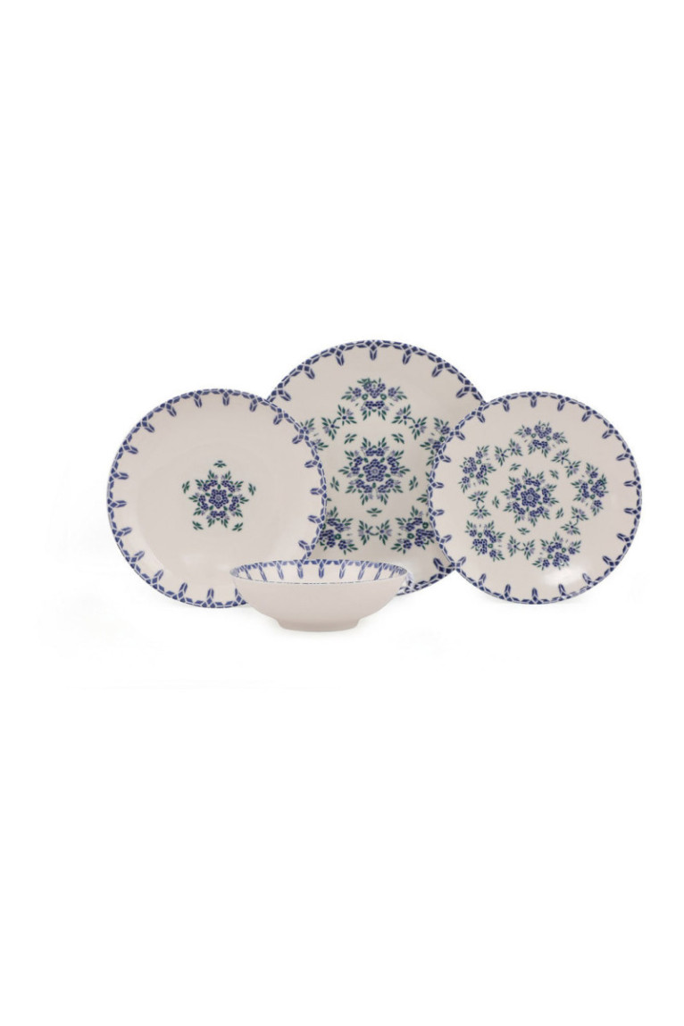 Service de table (24 pièces) - White / Blue