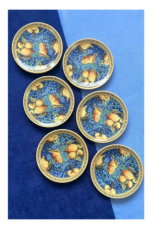 Ensemble d'assiettes à dessert (6 pièces) - Multicolore
