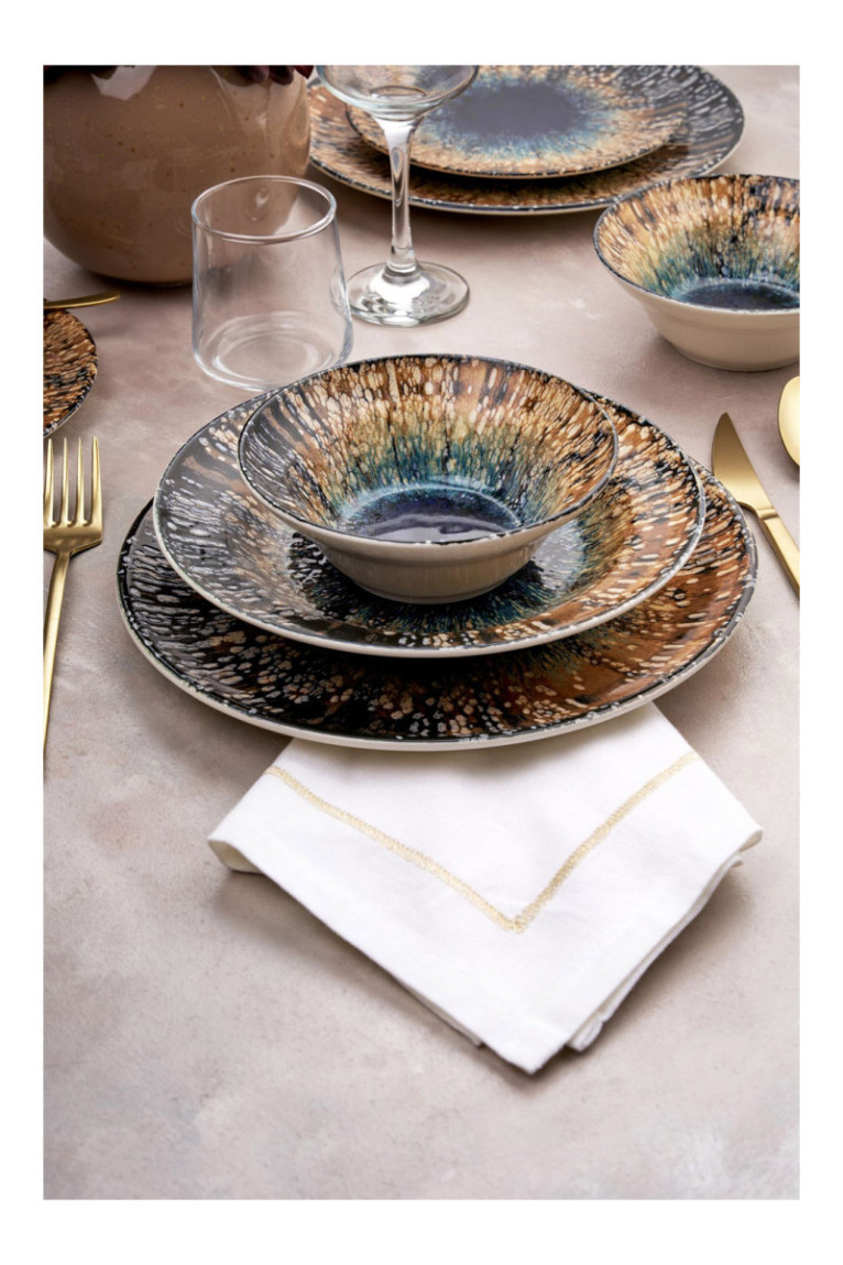 Service de table (24 pièces) - Multicolore