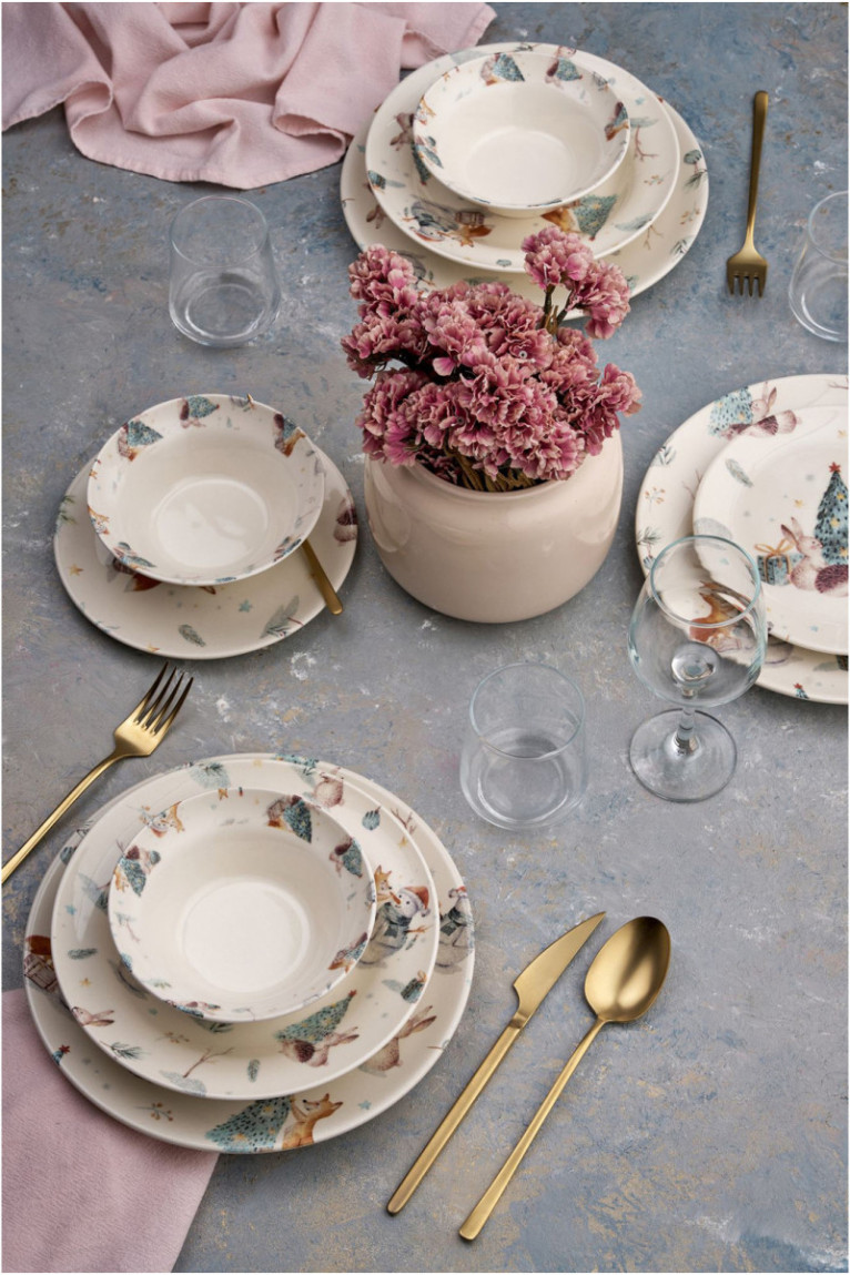 Service de table (24 pièces) - Multicolore