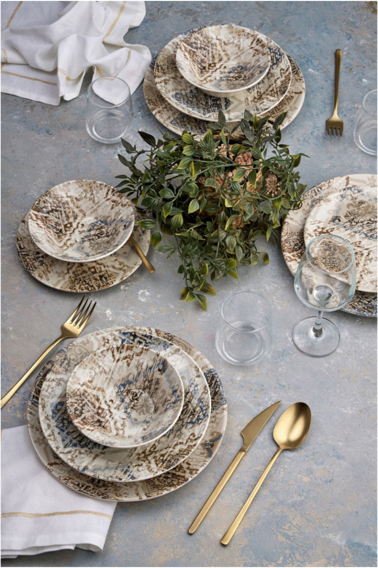 Service de table (24 pièces) - Multicolore