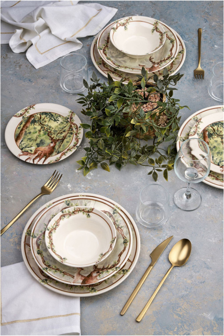 Service de table (24 pièces) - Multicolore