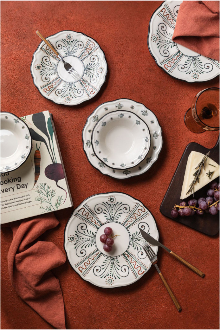 Service de table (24 pièces) - Multicolore