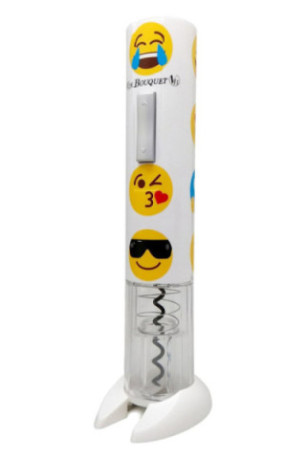 Tire-bouchon électrique Smiley avec coupe capsule - Classwine