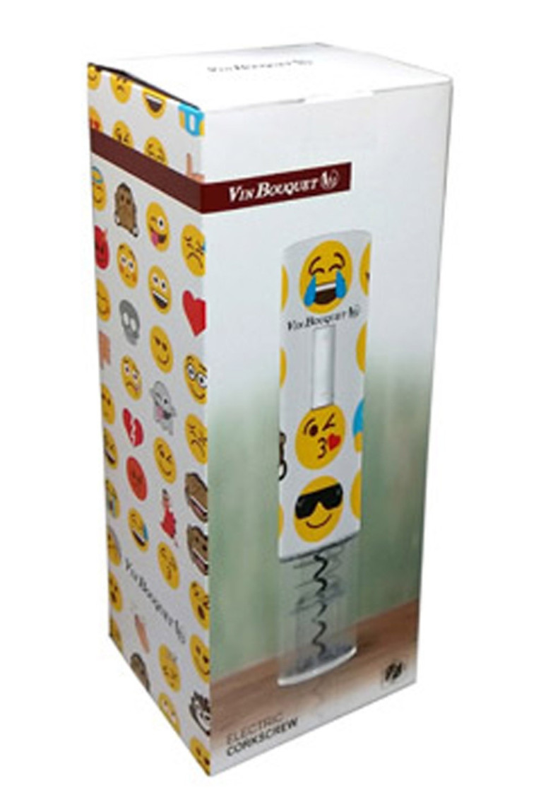 Tire-bouchon électrique Smiley avec coupe capsule - Classwine