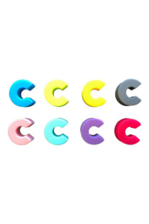 Lot de 8 marque verre en silicone - Classwine