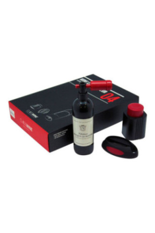 Coffret wine connaisseur - 1 tire bouchon. 1 coupe capsule. 1 bouchon conservateur - Classwine