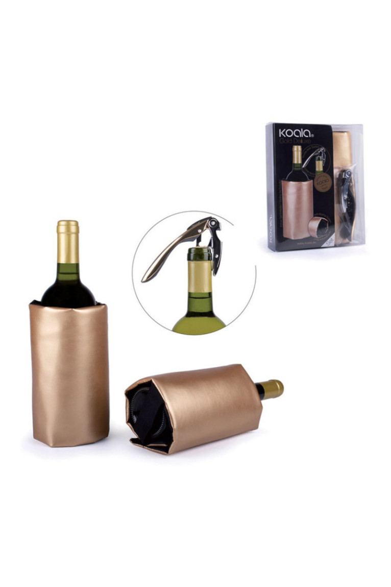 Set Deluxe : 1 tire-bouchon et 1 rafraichisseur Or - Classwine