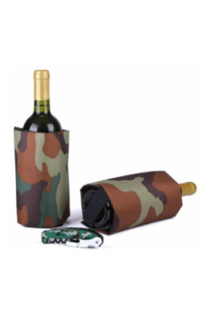 Set Loisir camouflage : 1 tire-bouchon et 1 sac rafraichissant assortis. - Classwine