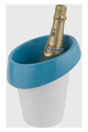 Seau à glace Icewave en ABS laqué - Bleu - Classwine