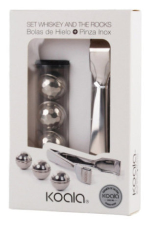 Set Amateur de Whisky : 1 pince à glace et 3 balles rafraichissantes - Classwine