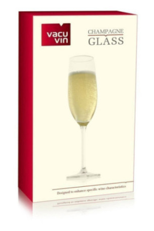 Lot de 2 flûtes à champagne 21 cl Vacuvin - Classwine