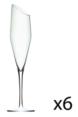 6 Flûtes Oblique - 13cl - VOBL13