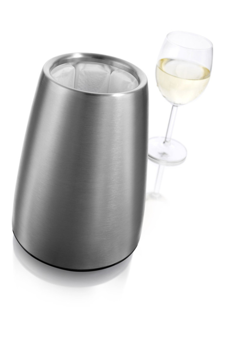 Seau refroidisseur acier pour bouteille de vin - Vacuvin