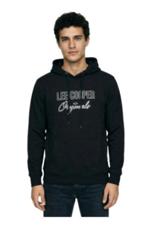 Sweat à capuche Noir Lee cooper