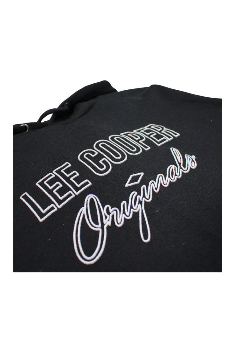 Sweat à capuche Noir Lee cooper