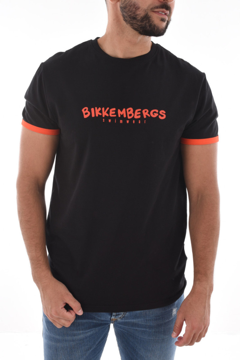 TShirt coton stretch logo printé Bikkembergs