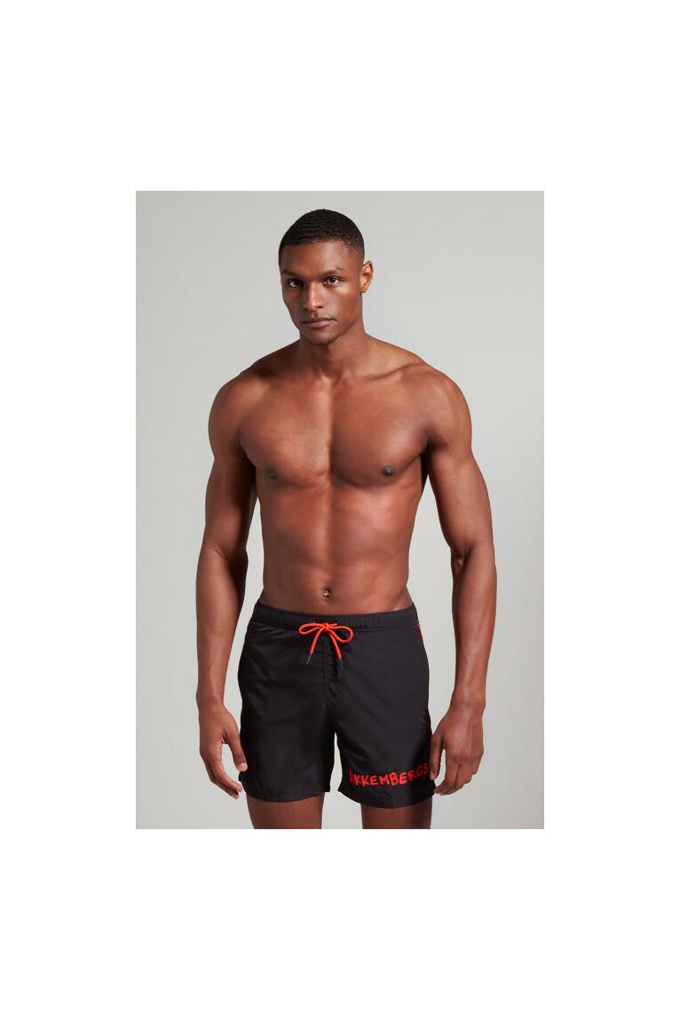 Short de bain print logo Bikkembergs