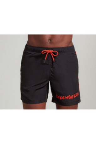 Short de bain print logo Bikkembergs