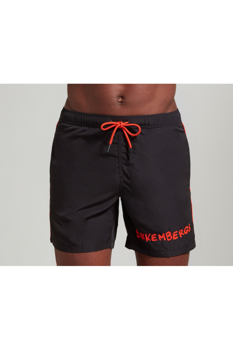 Short de bain print logo Bikkembergs