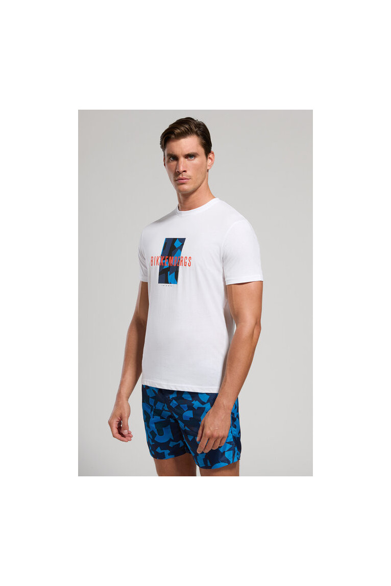 TShirt 100% coton print logo Bikkembergs