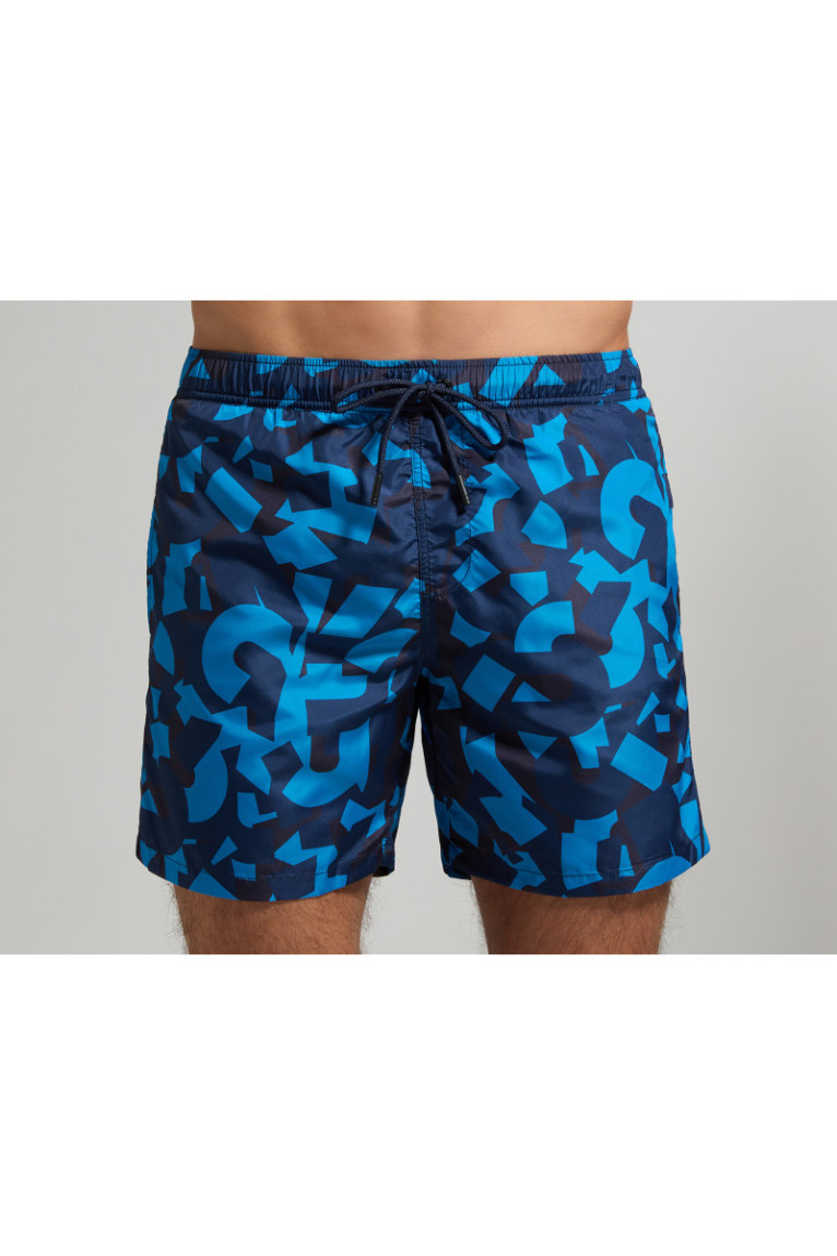 Short de bain motifs Bikkembergs