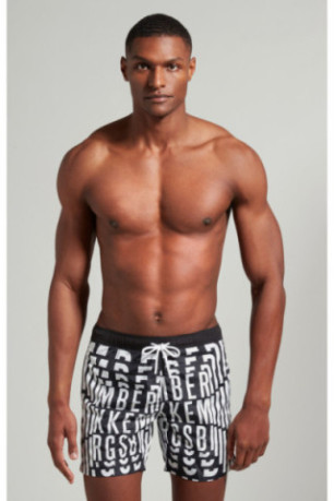 Short de bain all over logo Bikkembergs