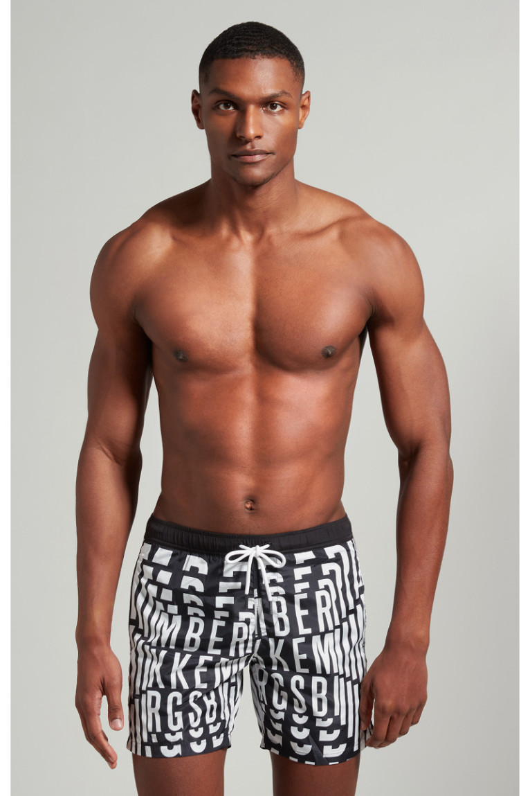 Short de bain all over logo Bikkembergs