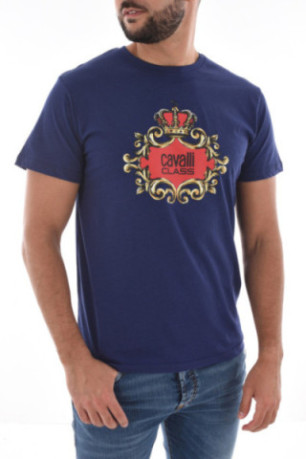 TShirt gros logo 100% coton Cavalli Class