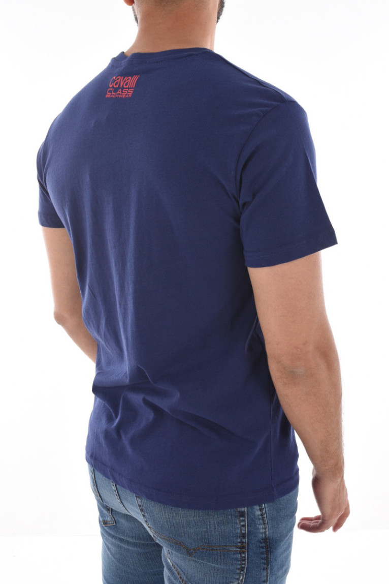 TShirt gros logo 100% coton Cavalli Class