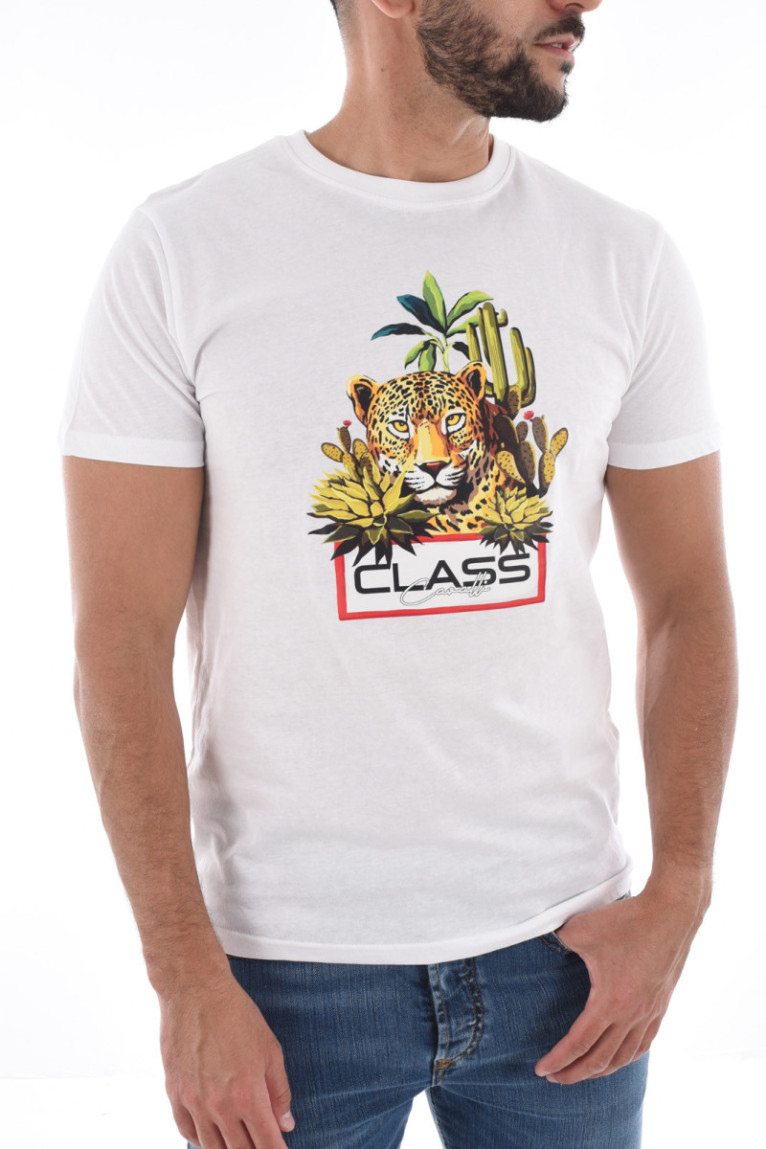 TShirt 100% coton gros print logo Cavalli Class