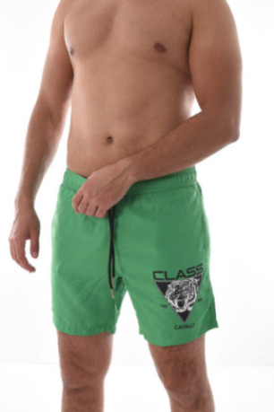 Short de bain print logo Cavalli Class