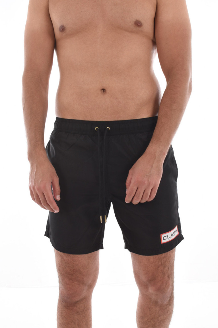 Short de bain uni logo printé Cavalli Class