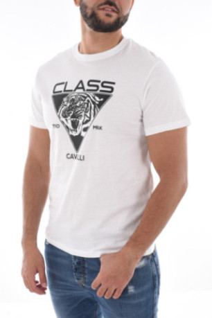 TShirt 100% coton logo printé Cavalli Class
