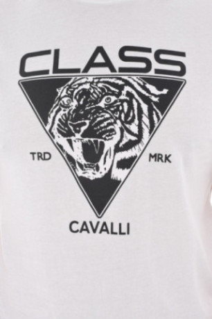 TShirt 100% coton logo printé Cavalli Class