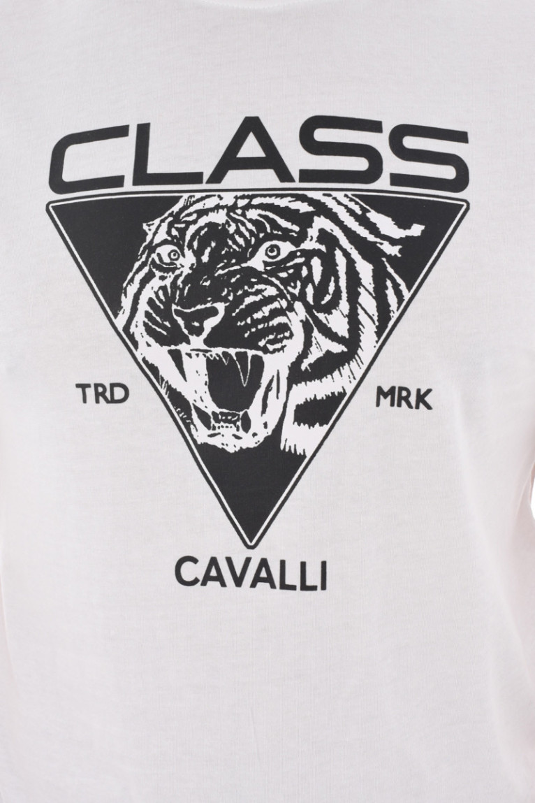 TShirt 100% coton logo printé Cavalli Class