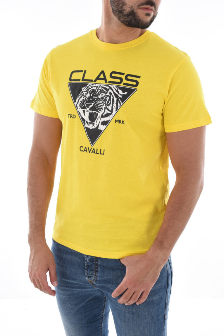 TShirt 100% coton logo printé Cavalli Class