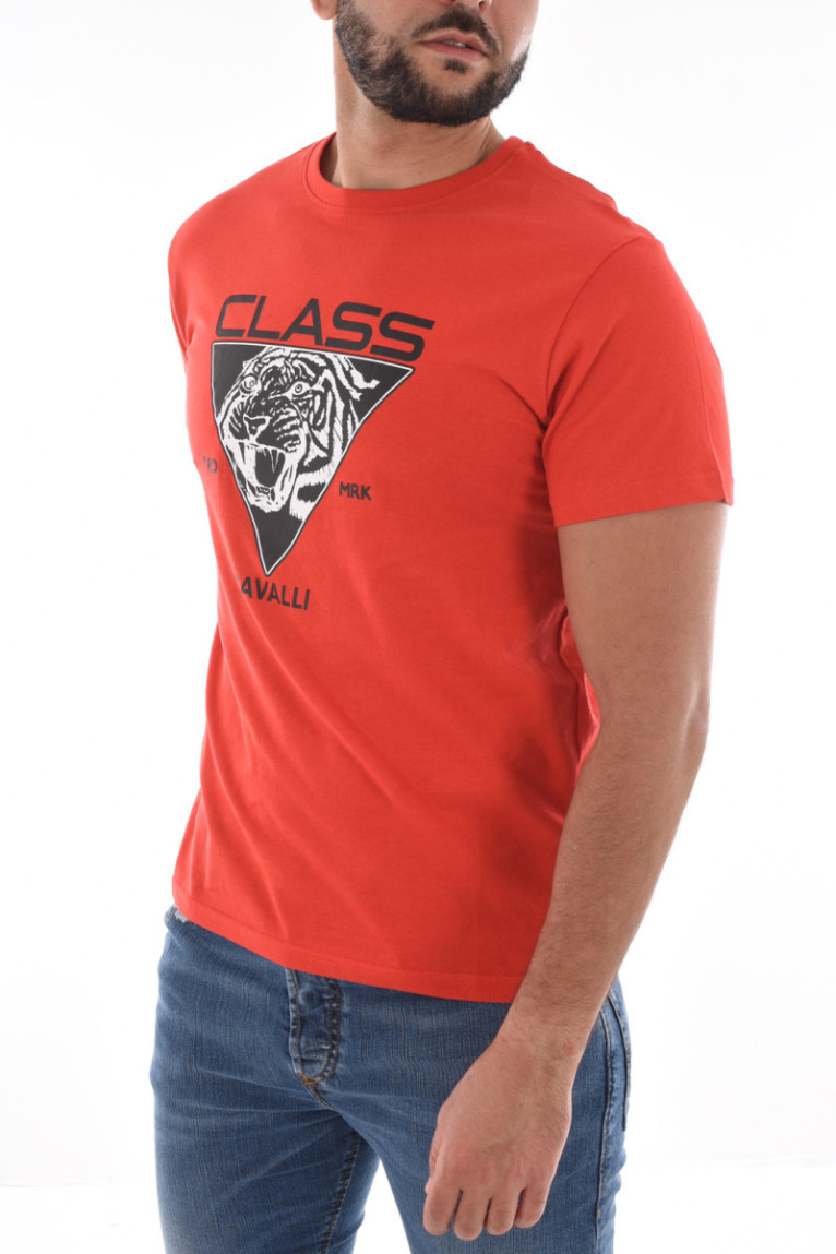 TShirt 100% coton logo printé Cavalli Class