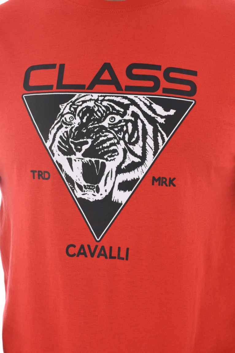 TShirt 100% coton logo printé Cavalli Class