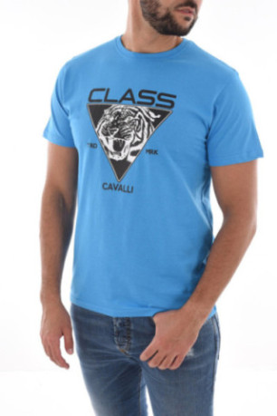 TShirt 100% coton logo printé Cavalli Class