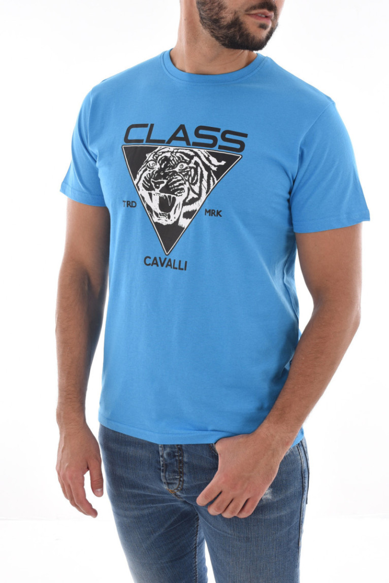 TShirt 100% coton logo printé Cavalli Class