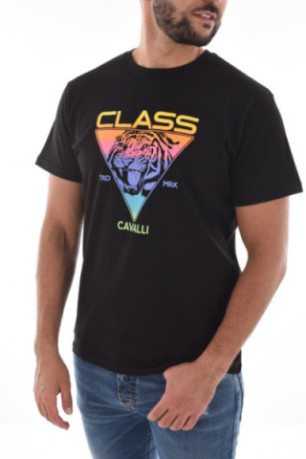 TShirt 100% coton logo printé Cavalli Class