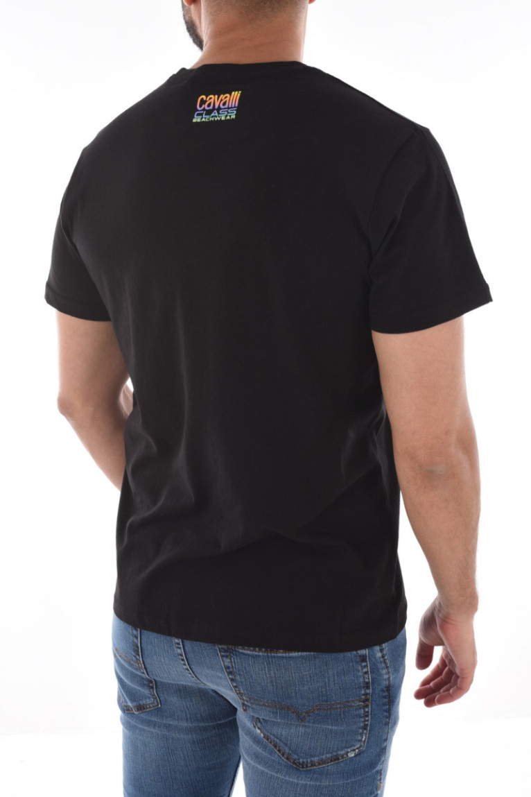 TShirt 100% coton logo printé Cavalli Class