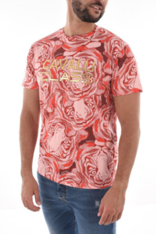 TShirt à imprimé 100% coton Cavalli Class
