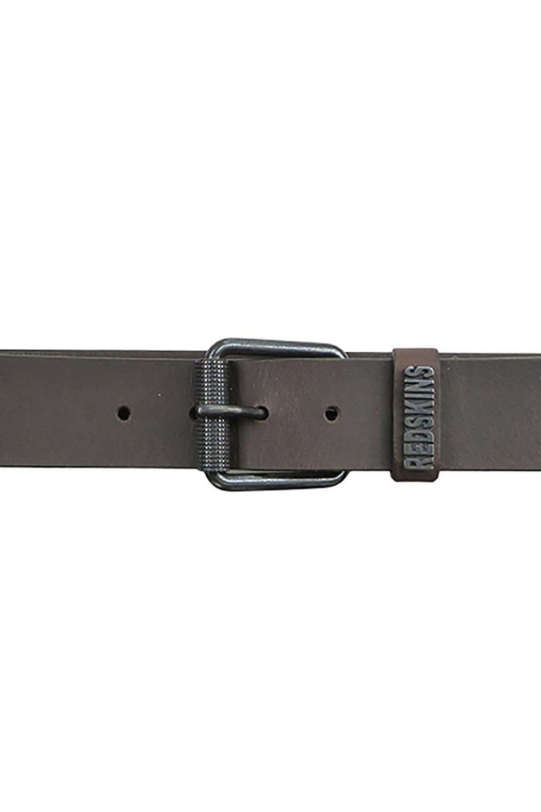 Ceinture cuir logo métal Redskins