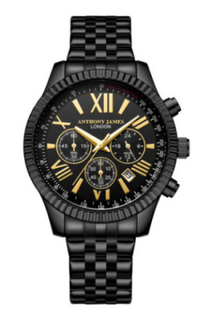 Montre Chrono Sports Homme Noir
