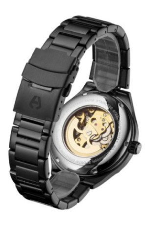 Montre automatique Sports Skeleton Noir 42 mm